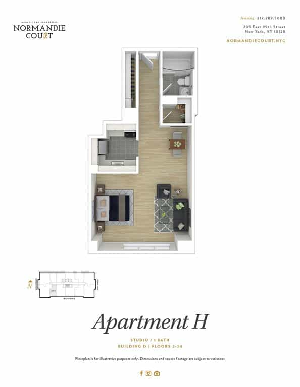 Normandie Court 225 East 95 Street #D26H, Manhattan, NY 10128 3