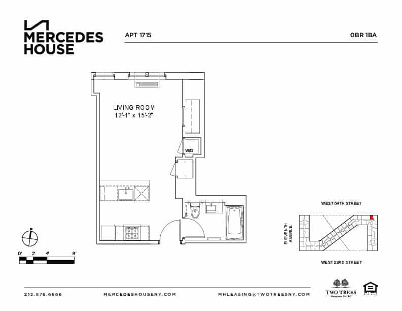 Mercedes House 550 West 54 Street #1715, Manhattan, NY 10019 2