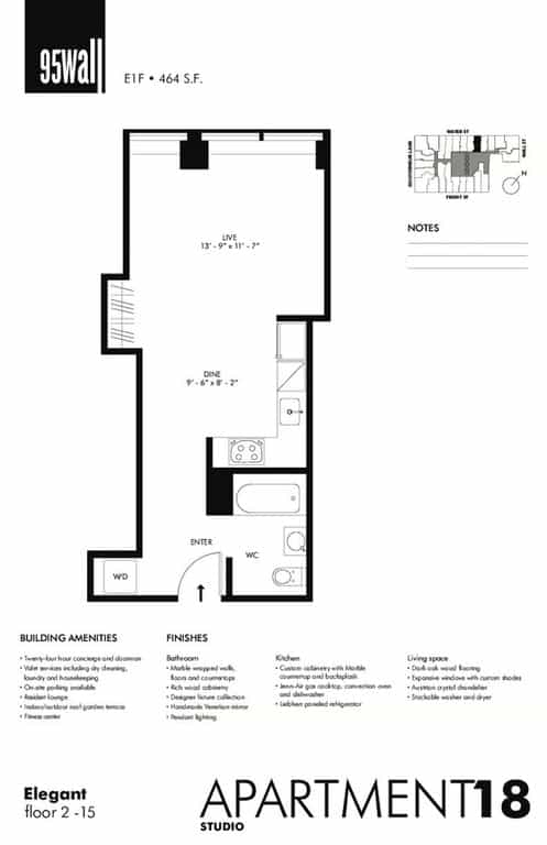 95 Wall St. in Financial District 95 Wall Street #1218, Manhattan, NY 10005 2