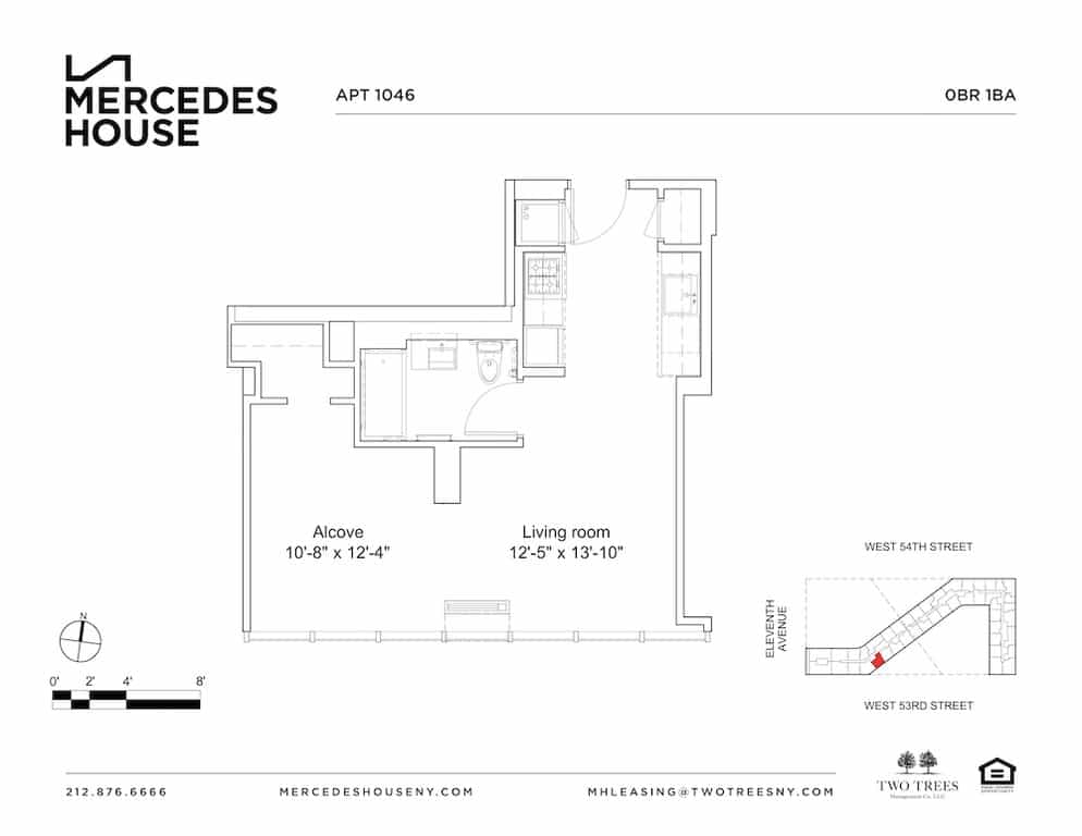Mercedes House 550 West 54 Street #1446, Manhattan, NY 10019 2