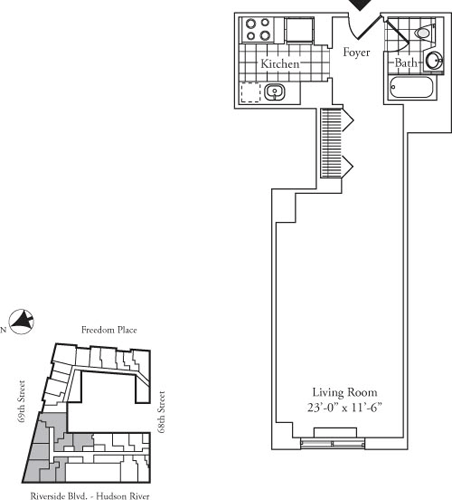 180 Riverside Boulevard #405, Manhattan, NY 10069 2