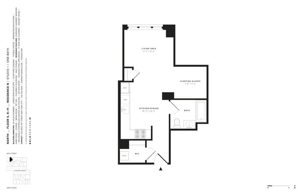 535 West 43 Street #5,NNORTH, Manhattan, NY 10036 6