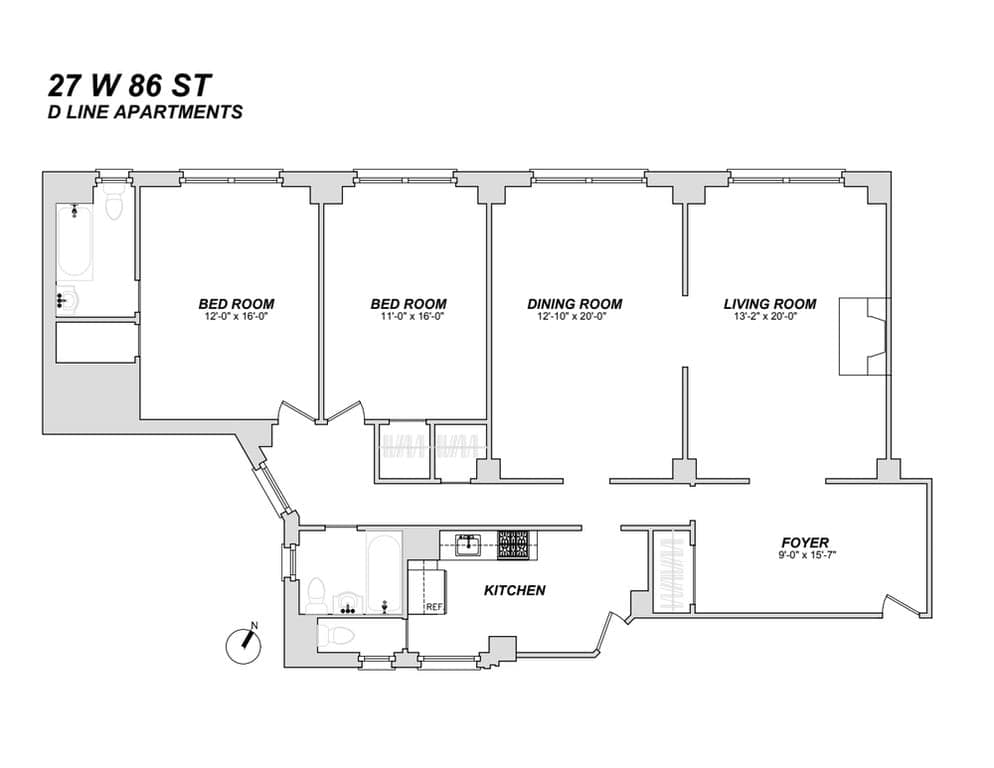 27 West 86 Street #3D, Manhattan, NY 10024 1