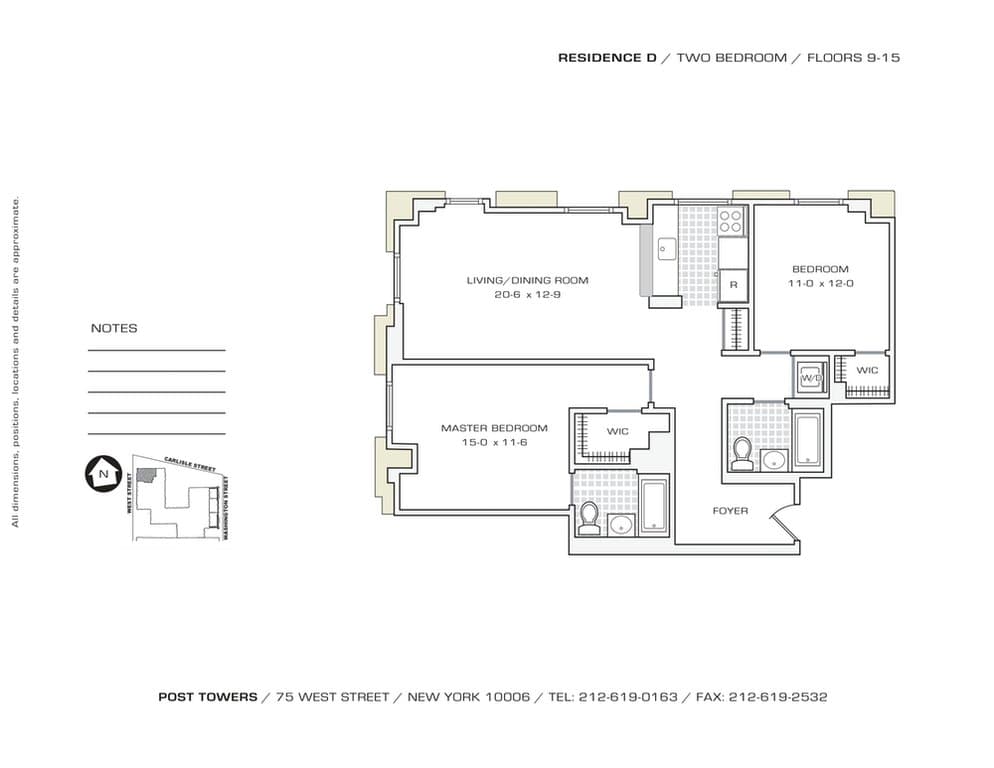 75 West Street #11D, Manhattan, NY 10006 1