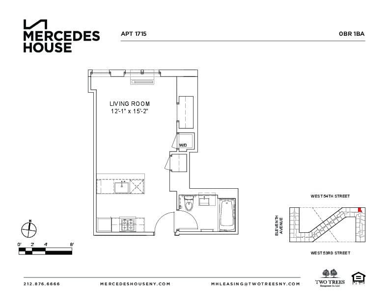 Mercedes House 550 West 54 Street #1715, Manhattan, NY 10019 2
