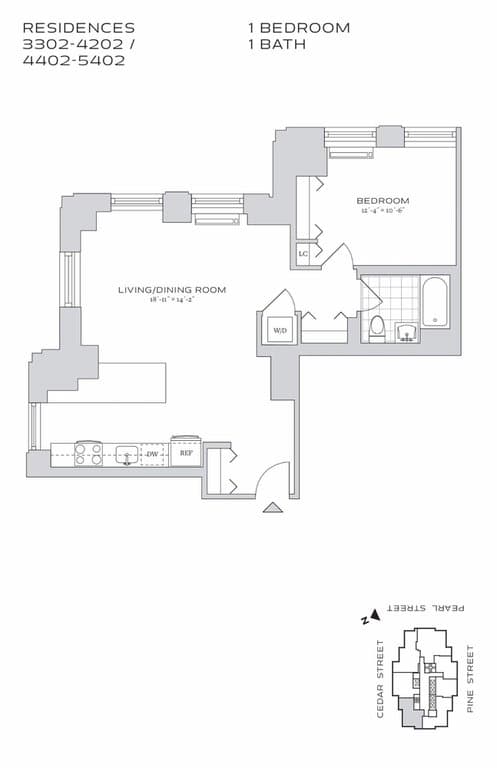 70 Pine St #5302, Manhattan, NY 10005 1