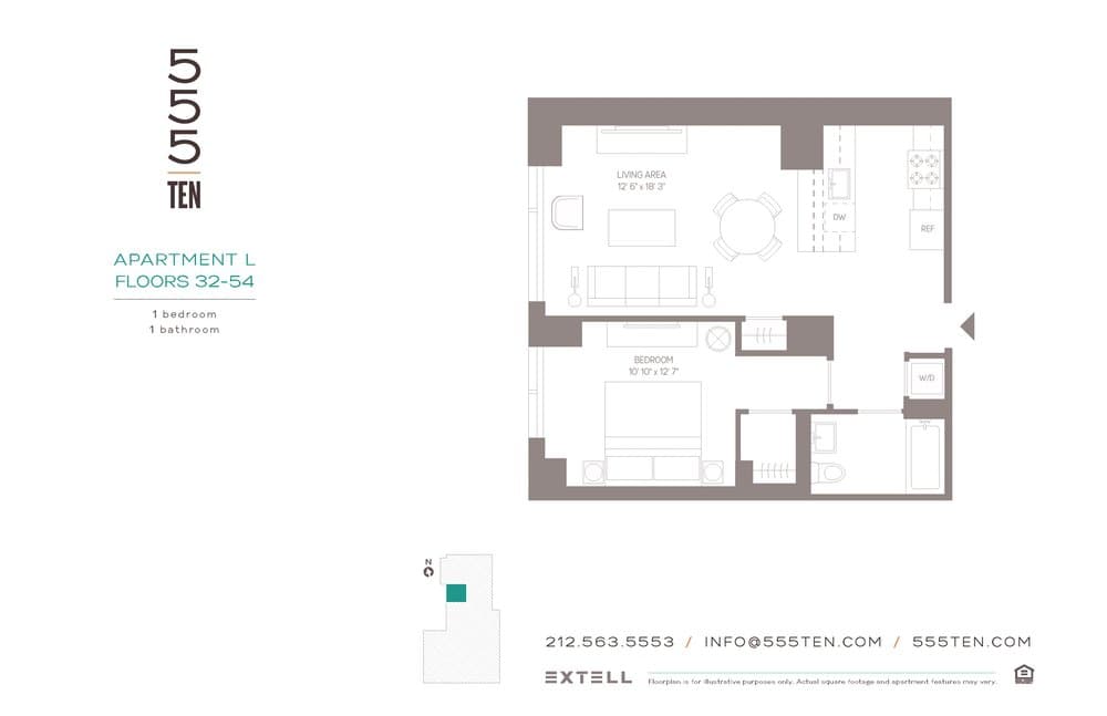 555 10 Avenue #39L, Manhattan, NY 10018 1