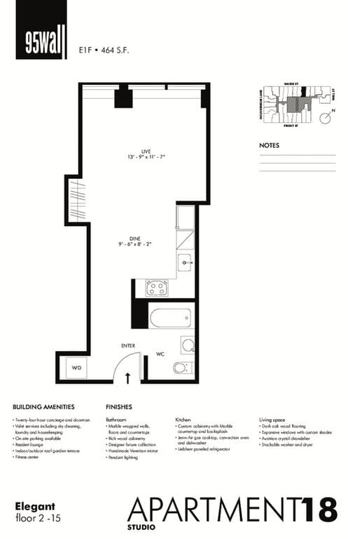 95 Wall St. in Financial District 95 Wall Street #1218, Manhattan, NY 10005 2