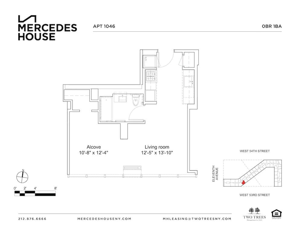 Mercedes House 550 West 54 Street #1446, Manhattan, NY 10019 2