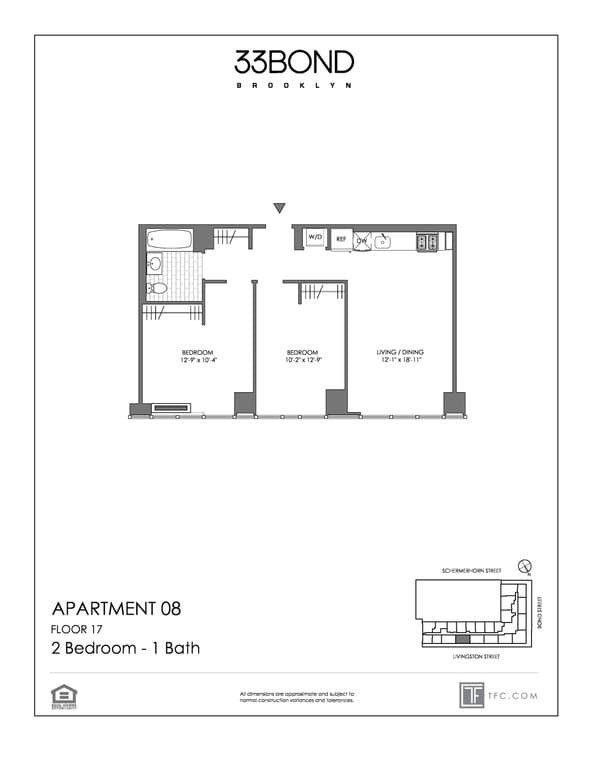 33 Bond St by TF Cornerstone 33 Bond Street #1708, Brooklyn, NY 11217 1