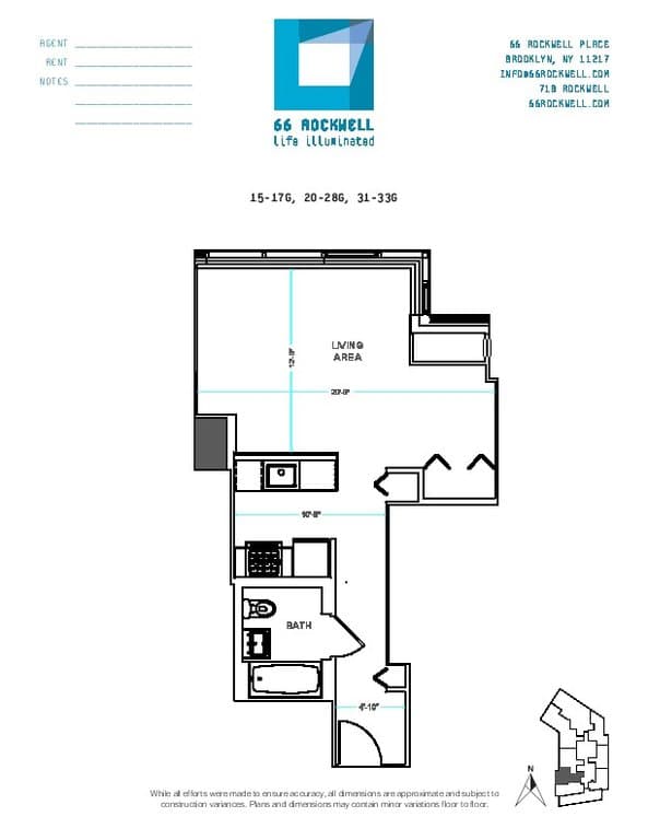66 Rockwell Place #31G, Brooklyn, NY 11217 1