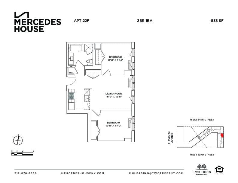 Mercedes House 550 West 54 Street #22F, Manhattan, NY 10019 1
