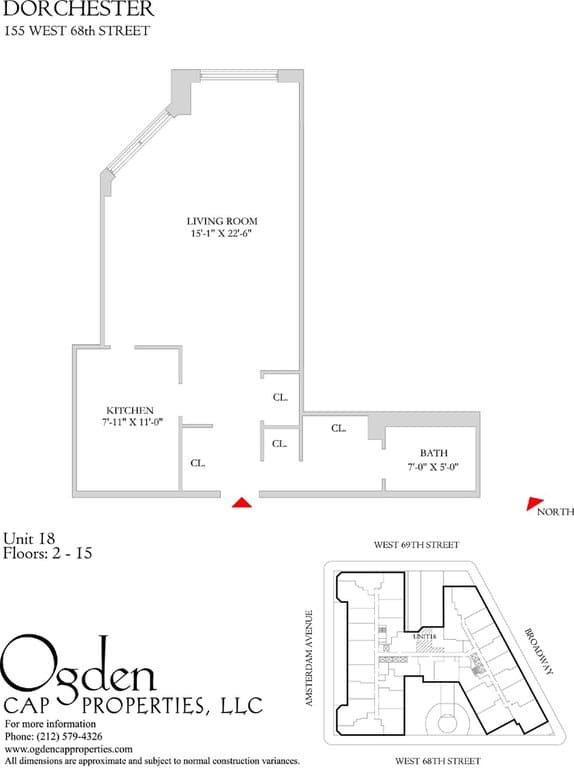 155 West 68 Street #2018, Manhattan, NY 10023 1