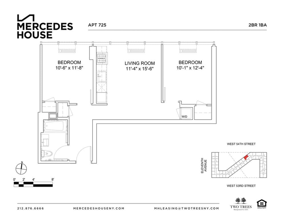 Mercedes House 550 West 54 Street #725, Manhattan, NY 10019 2