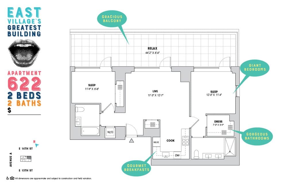 510 East 14 Street #622, Manhattan, NY 10009 1