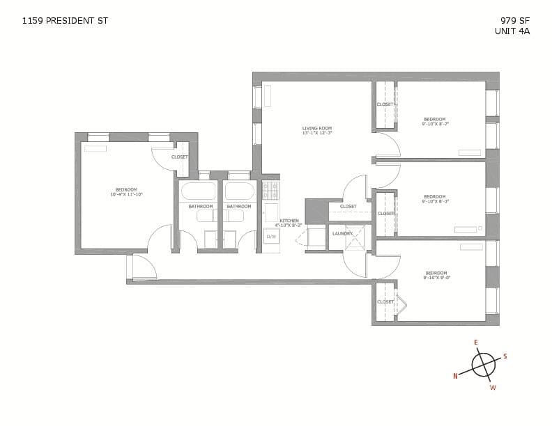 1159 President Street #4A, Brooklyn, NY 11225 1