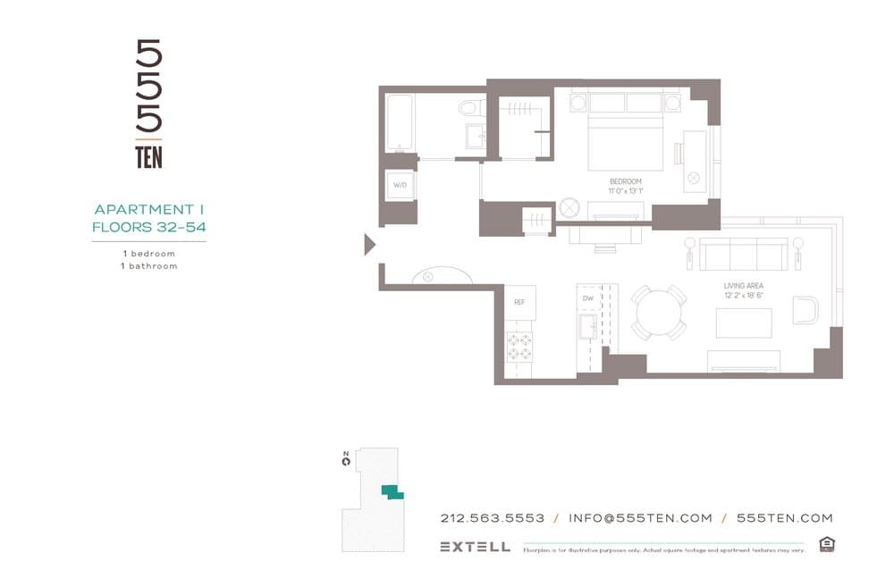 555 10 Avenue #36I, Manhattan, NY 10018 1