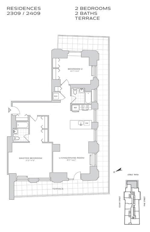 70 Pine St #2309, Manhattan, NY 10005 1