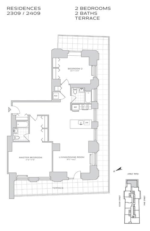 70 Pine St #2309, Manhattan, NY 10005 1