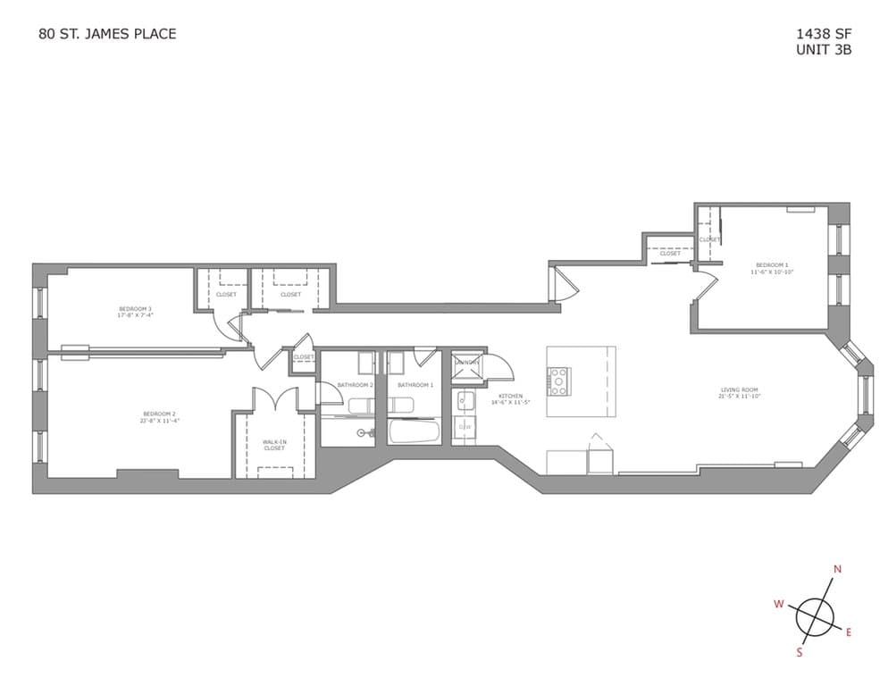 80 St James Place #3B, Brooklyn, NY 11238 - Image 1