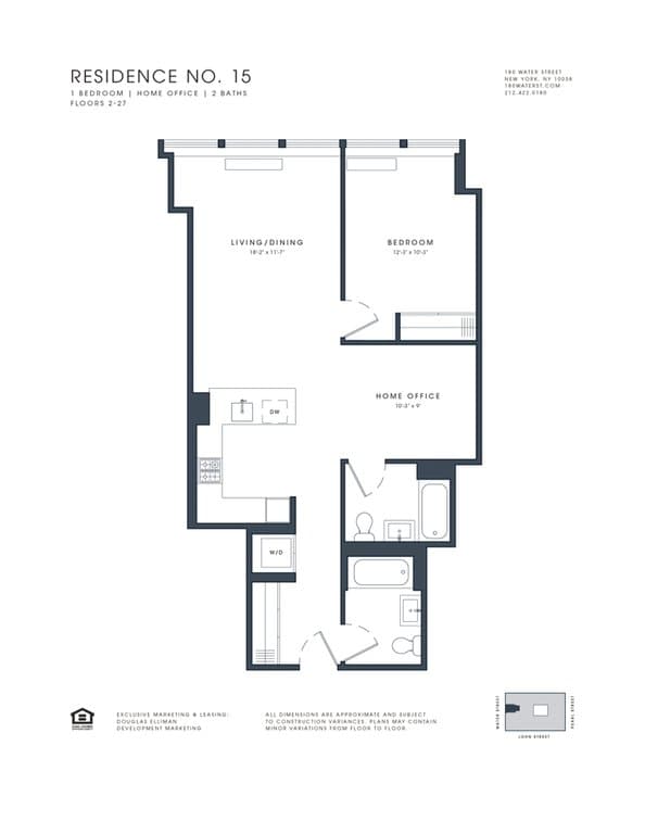 180 Water Street #2315, Manhattan, NY 10038 1