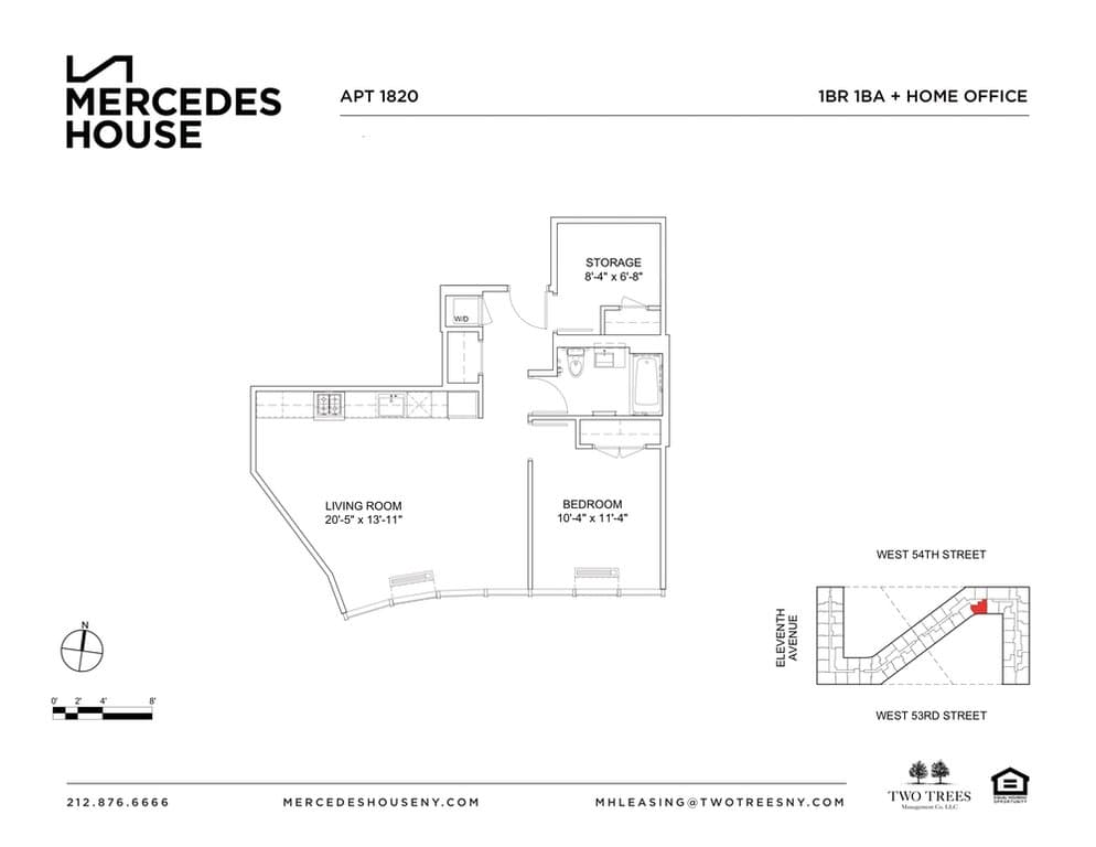 Mercedes House 550 West 54 Street #1820, Manhattan, NY 10019 1