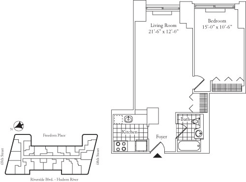 180 Riverside Boulevard #3L, Manhattan, NY 10069 1