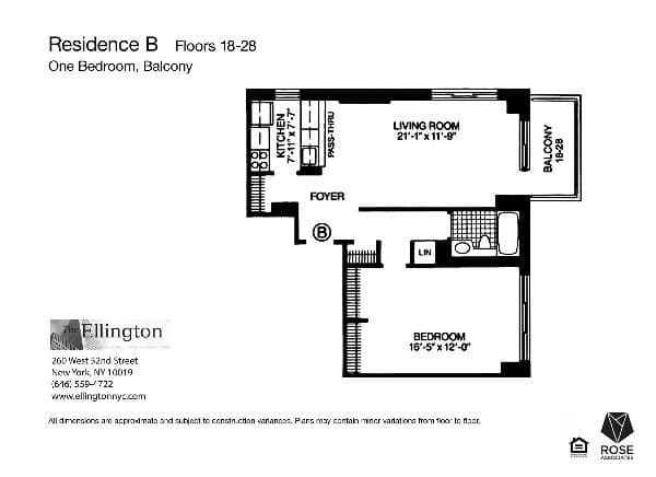 260 West 52 Street #23B, Manhattan, NY 10019 1