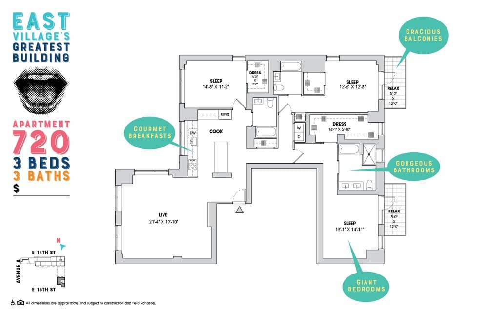 510 East 14 Street #720, Manhattan, NY 10009 1