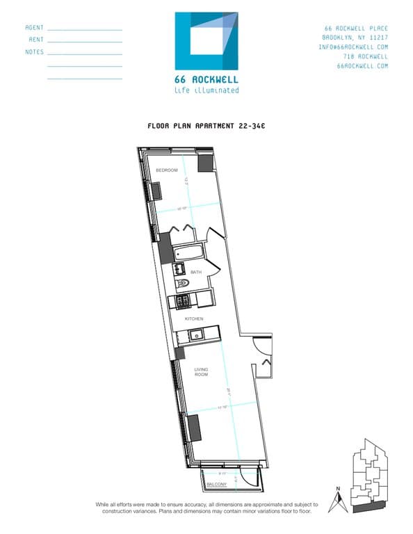 66 Rockwell Place #27E, Brooklyn, NY 11217 1