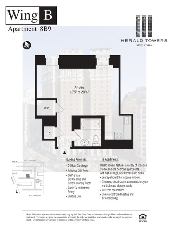 Herald Towers  50 West 34 Street #8B09, Manhattan, NY 10001 1