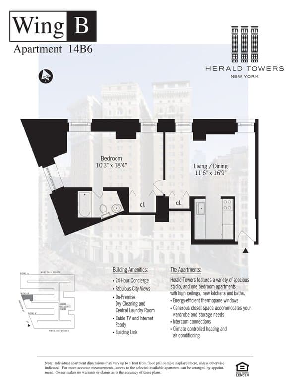 Herald Towers  50 West 34 Street #14B06, Manhattan, NY 10001 1