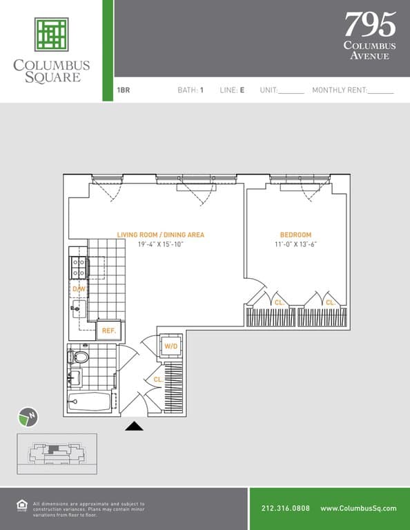 795 Columbus Avenue #14E, Manhattan, NY 10025 1