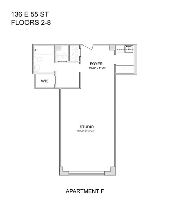 136 East 55 Street #2F, Manhattan, NY 10022 1