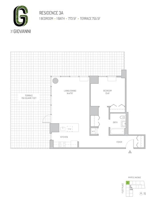 81 Fleet Place #3A, Brooklyn, NY 11201 1