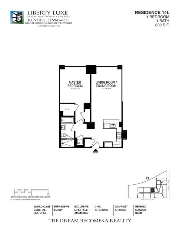 200 North End Avenue #14L, Manhattan, NY 10282 - Image 1