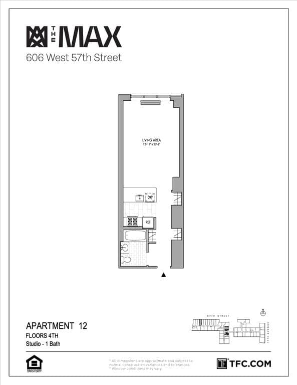 606 West 57 Street #412, Manhattan, NY 10019 1