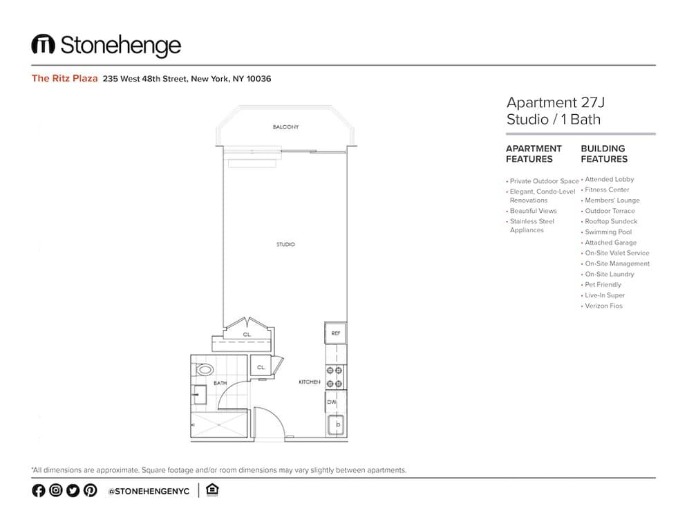 The Ritz Plaza 235 West 48 Street #027J, Manhattan, NY 10019 1