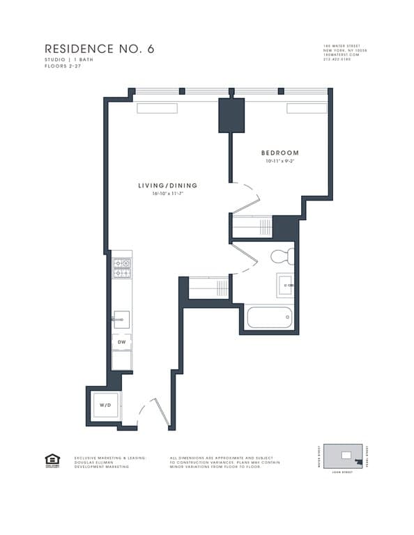 180 Water Street #306, Manhattan, NY 10038 1