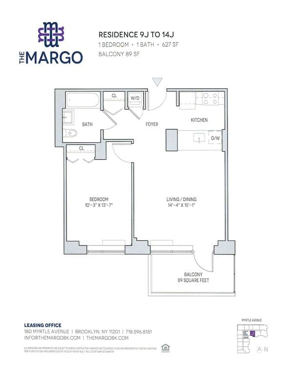 180 Myrtle Avenue #10J, Brooklyn, NY 11201 1