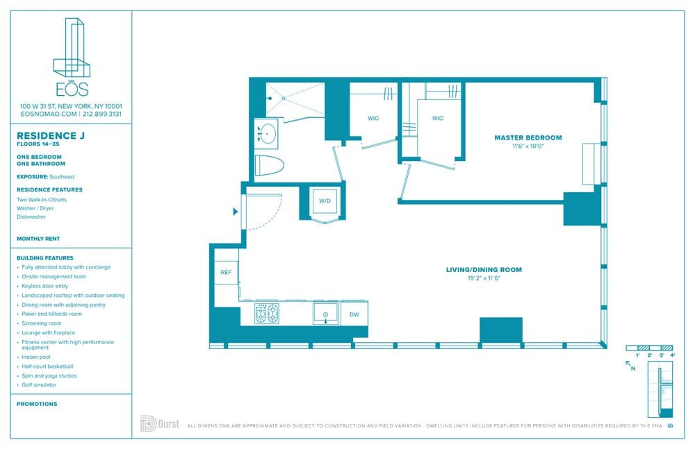 100 West 31 Street #35J, Manhattan, NY 10001 1