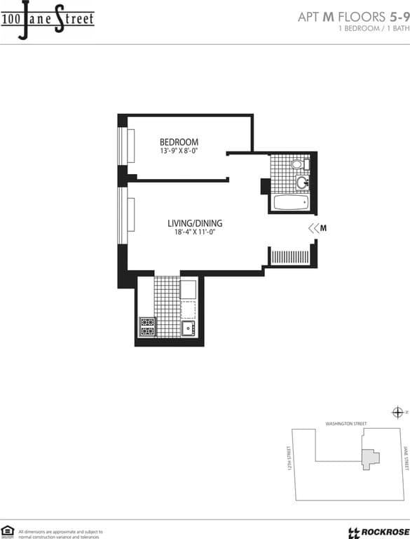 100 Jane Street #8M, Manhattan, NY 10014 1