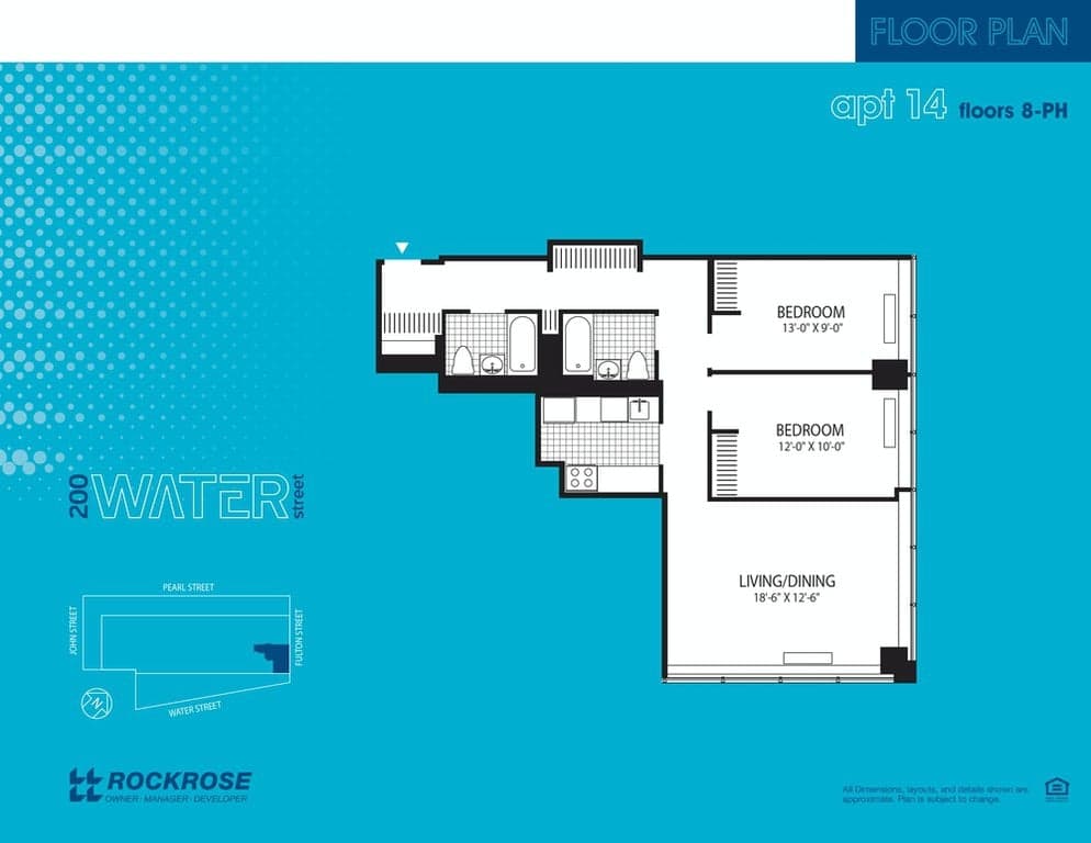 200 Water Street Apartments by Rockrose 200 Water Street #2814, Manhattan, NY 10038 1