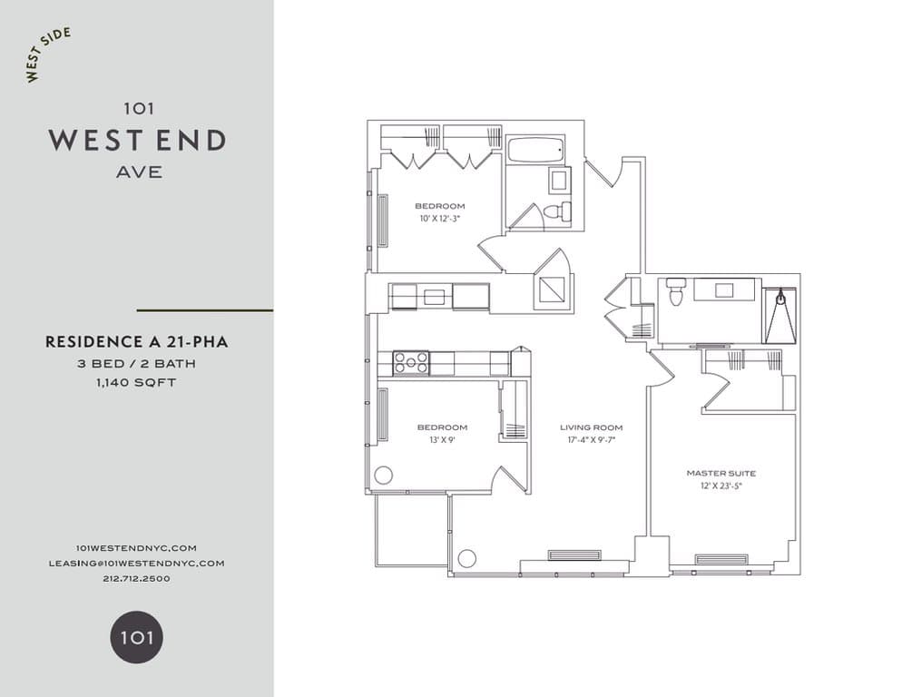 101 West End Avenue #34A, Manhattan, NY 10069 1