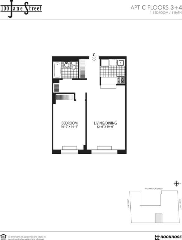 100 Jane Street #4C, Manhattan, NY 10014 1