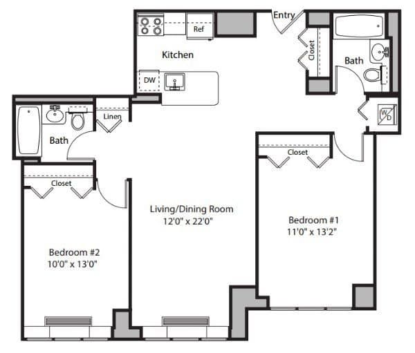 229 Chrystie Street #1201, Manhattan, NY 10002 1