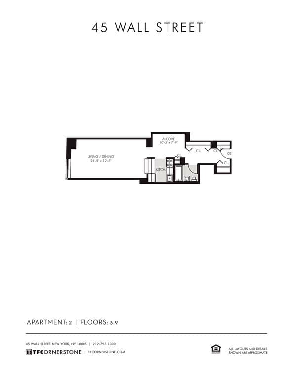 45 Wall St by TF Cornerstone 45 Wall Street #802, Manhattan, NY 10005 1