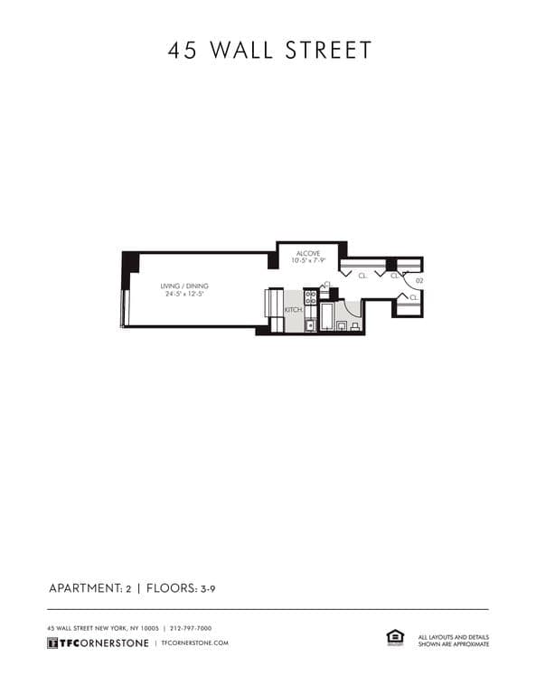 45 Wall St by TF Cornerstone 45 Wall Street #802, Manhattan, NY 10005 1