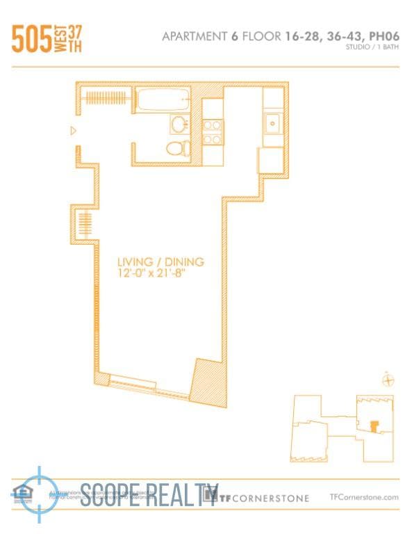 505W37 505 West 37 Street #2706, Manhattan, NY 10018 11