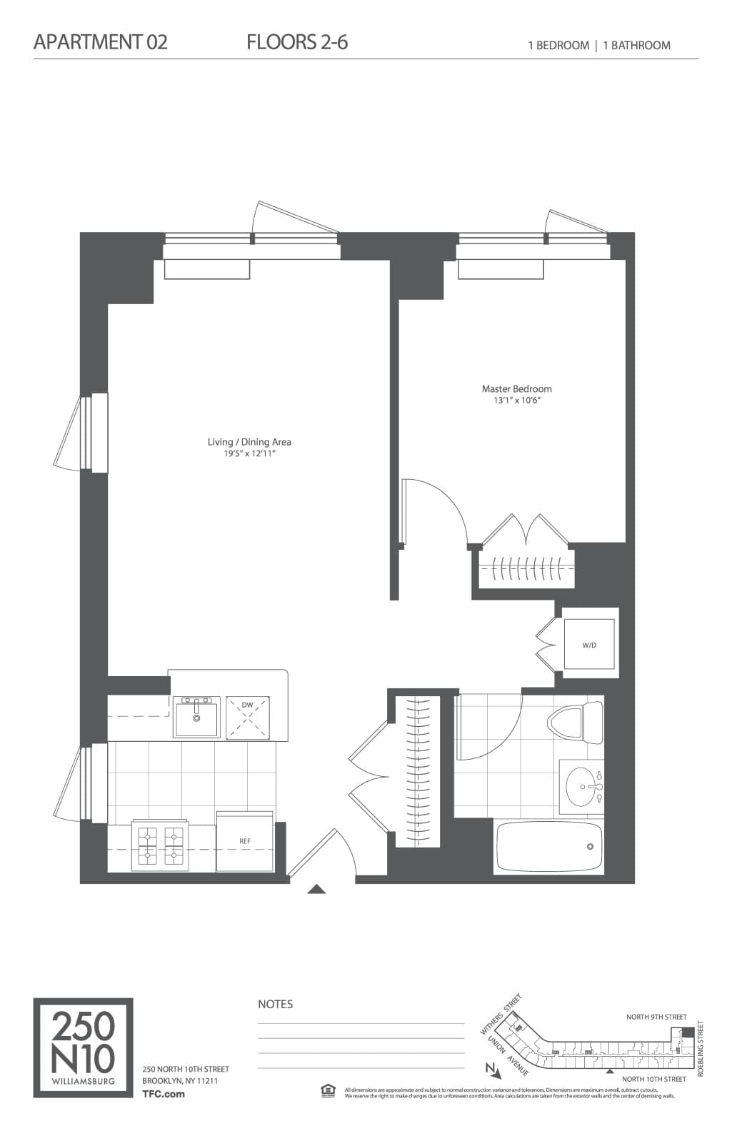 250 North 10 Street #602, Brooklyn, NY 11211 2